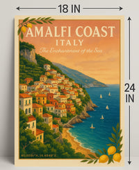 Amalfi Coast The Enchantment of the Sea Poster PosterGoat