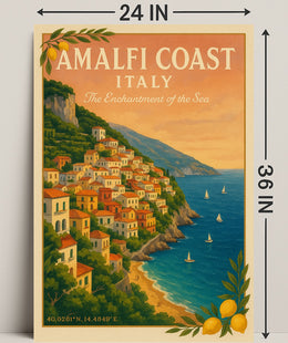 Amalfi Coast The Enchantment of the Sea Poster PosterGoat