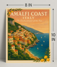 Amalfi Coast The Enchantment of the Sea Poster PosterGoat