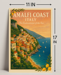 Amalfi Coast The Enchantment of the Sea Poster PosterGoat
