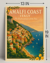 Amalfi Coast The Enchantment of the Sea Poster PosterGoat