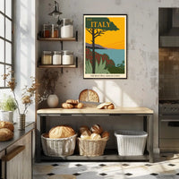 Amalfi Coast Vintage Travel Art Print Retro Travel Poster PosterGoat