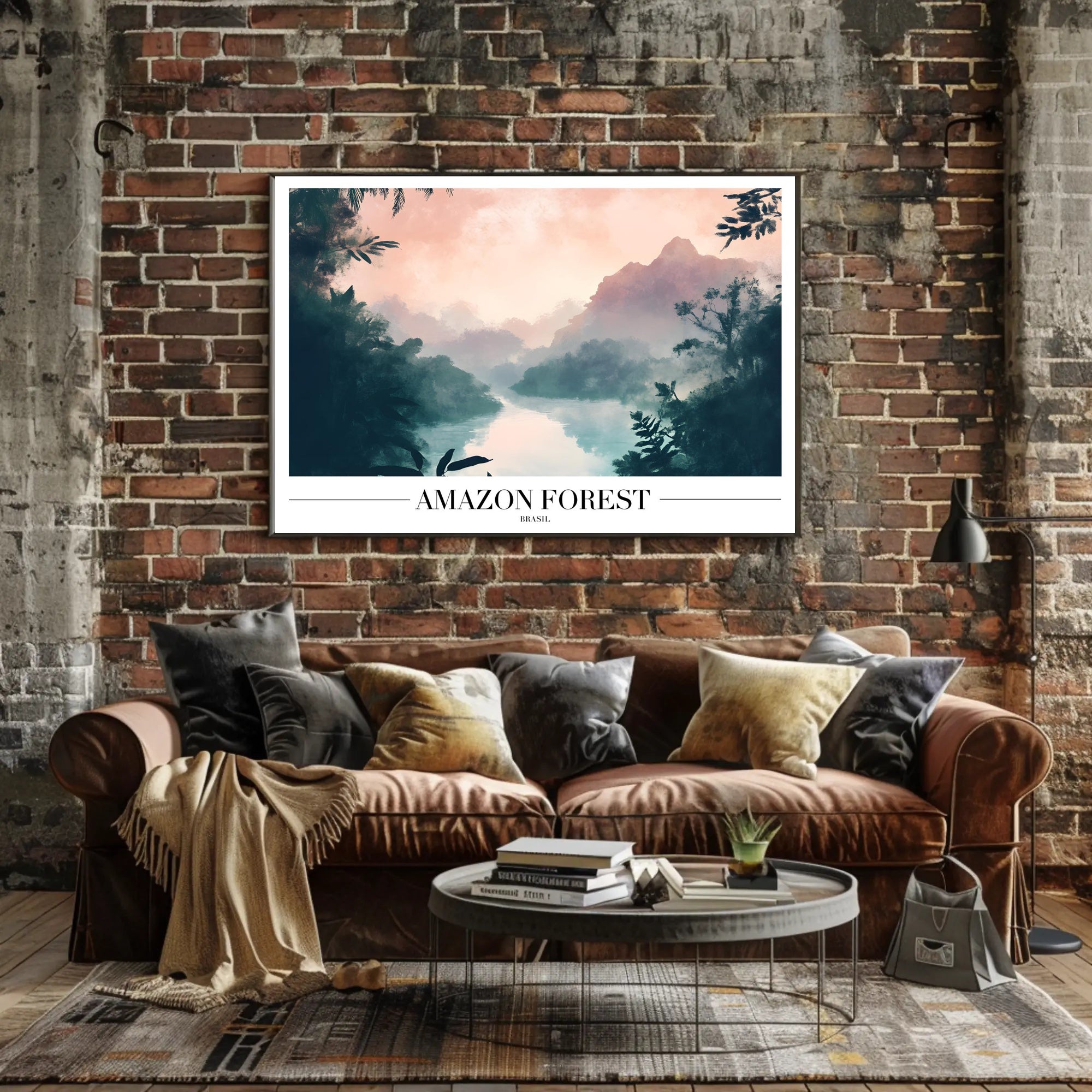 Amazon Forest Misty Landscape Poster - National Park Poster PosterGoat