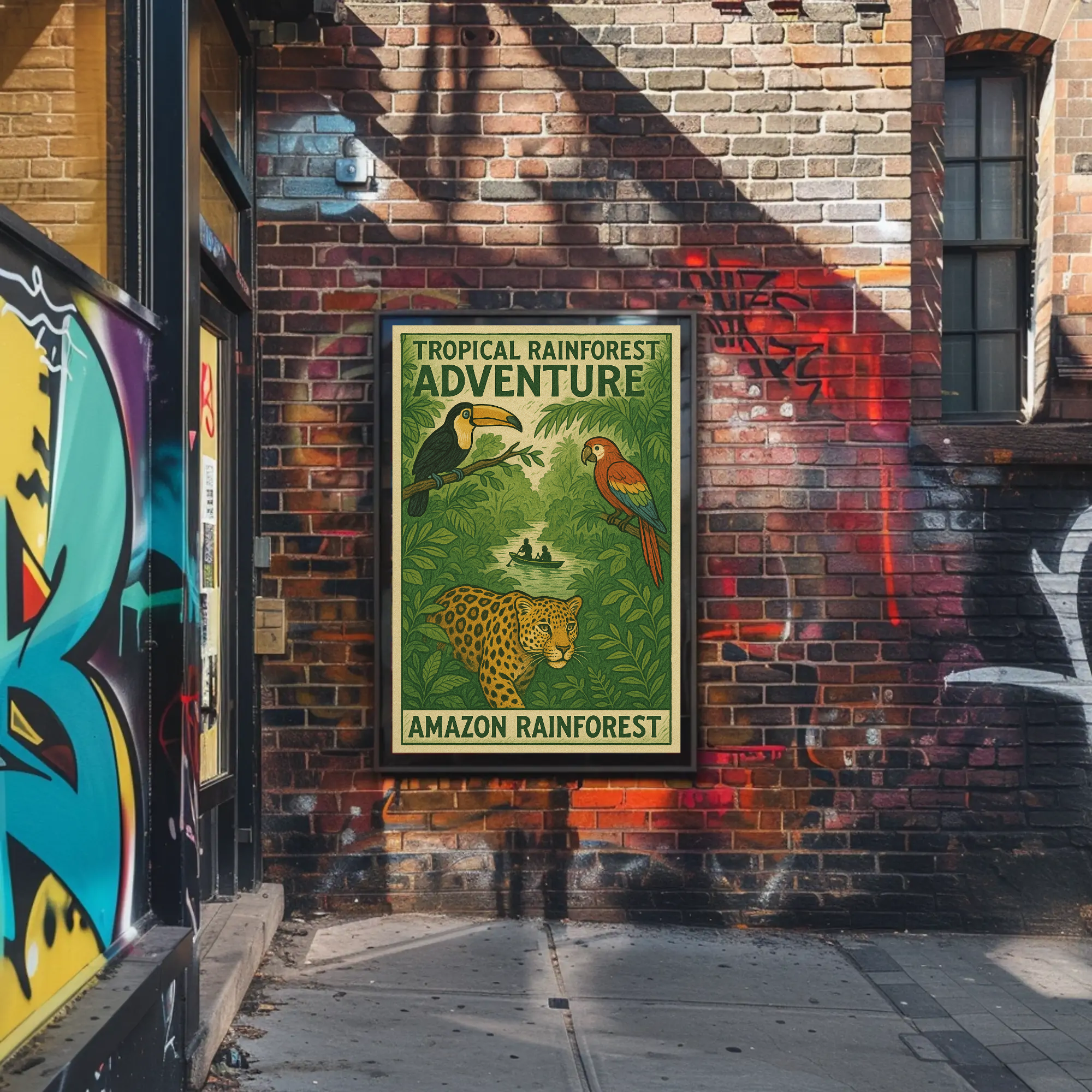Amazon Rainforest Adventure Travel Poster PosterGoat