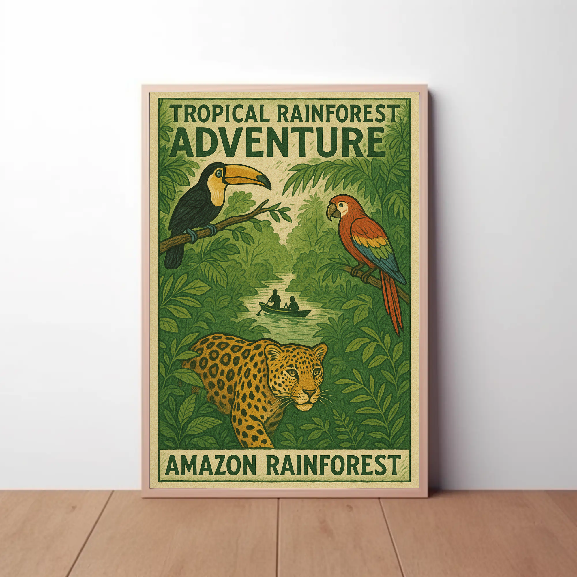 Amazon Rainforest Adventure Travel Poster PosterGoat