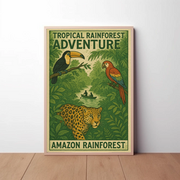 Amazon Rainforest Adventure Travel Poster PosterGoat