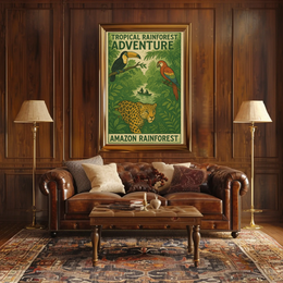 Amazon Rainforest Adventure Travel Poster PosterGoat