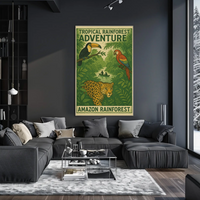 Amazon Rainforest Adventure Travel Poster PosterGoat