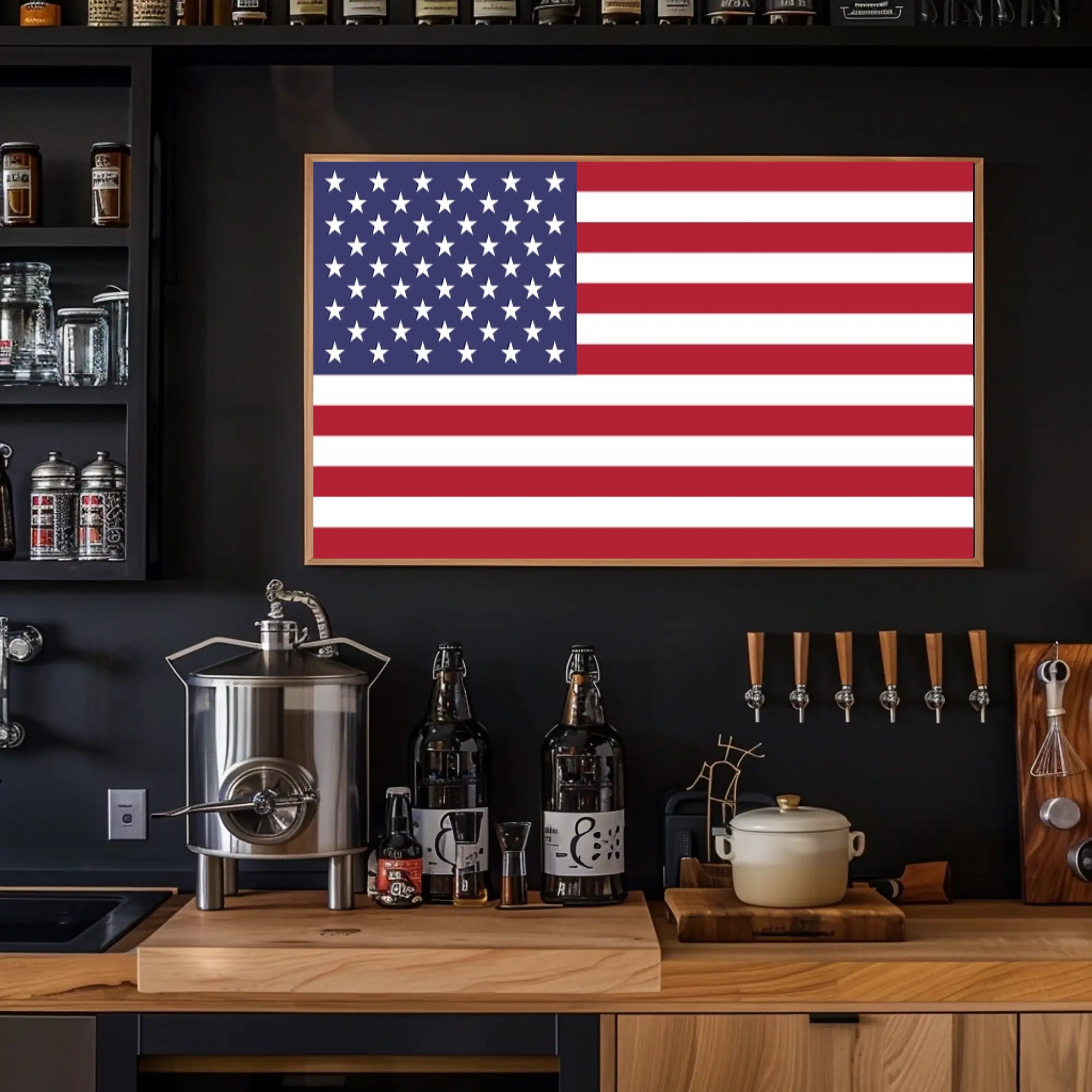 American Flag Poster Celebrating U.S. Heritage and Freedom Country Flag Poster PosterGoat