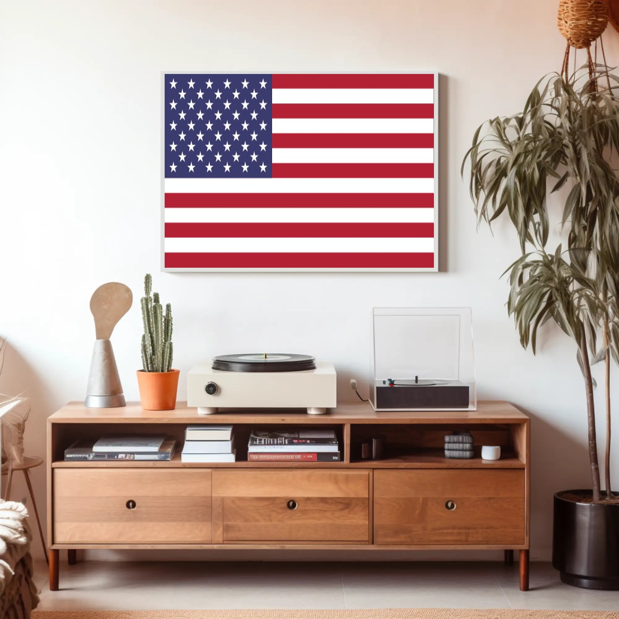 American Flag Poster Celebrating U.S. Heritage and Freedom Country Flag Poster PosterGoat