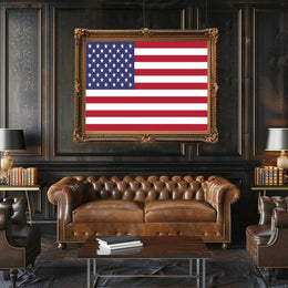 American Flag Poster Celebrating U.S. Heritage and Freedom Country Flag Poster PosterGoat
