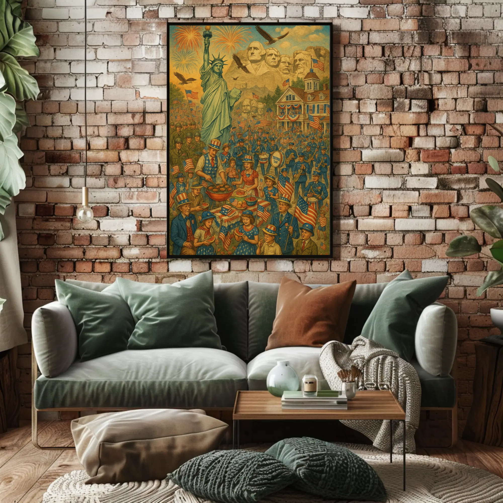 American Heritage Celebration Nostalgic Historical Poster PosterGoat