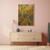 American Heritage Celebration Nostalgic Historical Poster PosterGoat