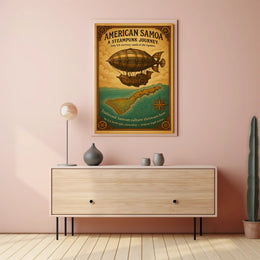 American Samoa A Steampunk Journey Poster PosterGoat
