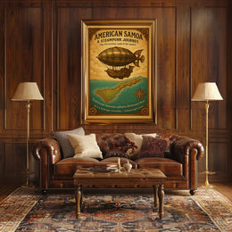 American Samoa A Steampunk Journey Poster PosterGoat