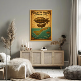 American Samoa A Steampunk Journey Poster PosterGoat