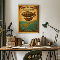 American Samoa A Steampunk Journey Poster PosterGoat