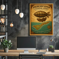 American Samoa A Steampunk Journey Poster PosterGoat