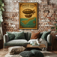 American Samoa A Steampunk Journey Poster PosterGoat