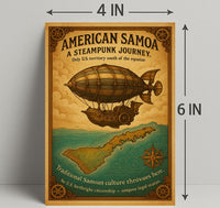 American Samoa A Steampunk Journey Poster PosterGoat