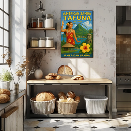 American Samoa Island Culture Travel Poster PosterGoat