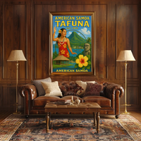 American Samoa Island Culture Travel Poster PosterGoat