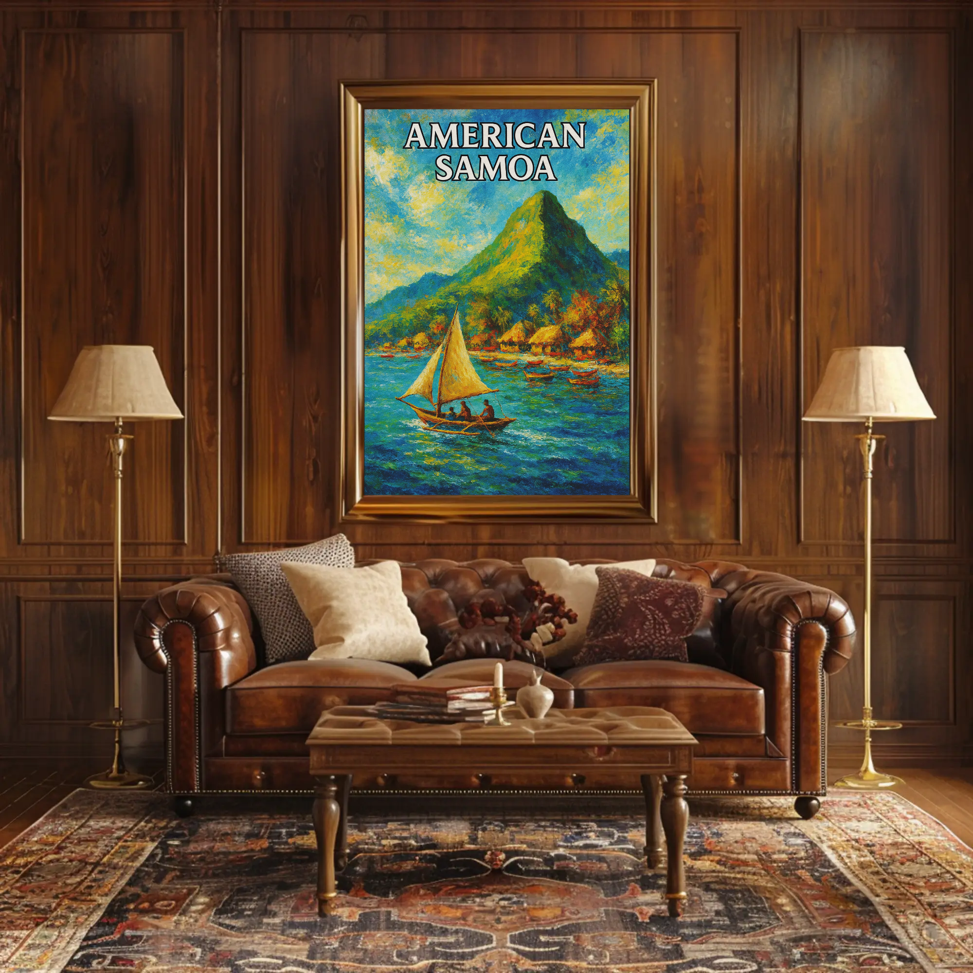 American Samoa Scenic Beauty Travel Poster PosterGoat