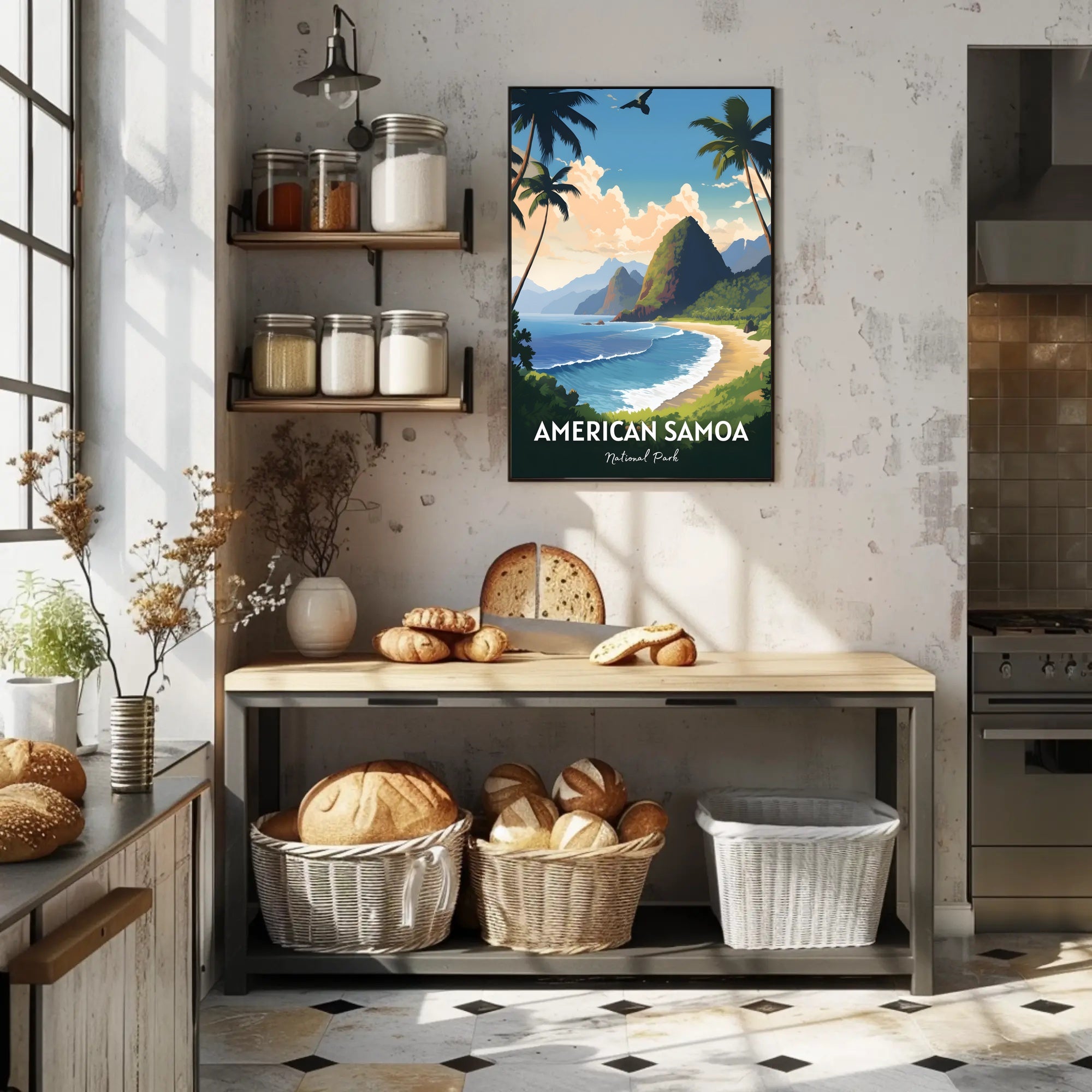 American Samoa Scenic Travel Paradise National Park Poster PosterGoat