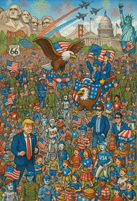 American Spirit Icons Celebrative Cultural or Heritage Poster PosterGoat