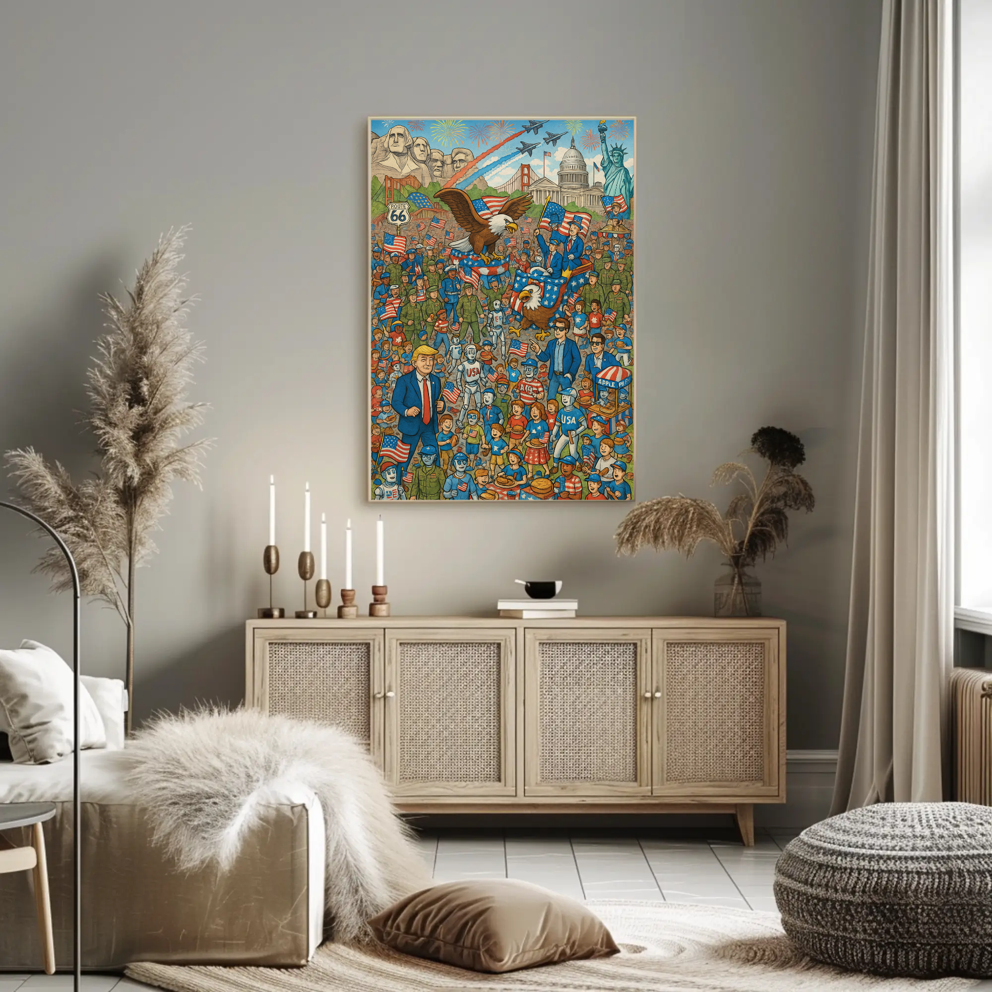 American Spirit Icons Celebrative Cultural or Heritage Poster PosterGoat