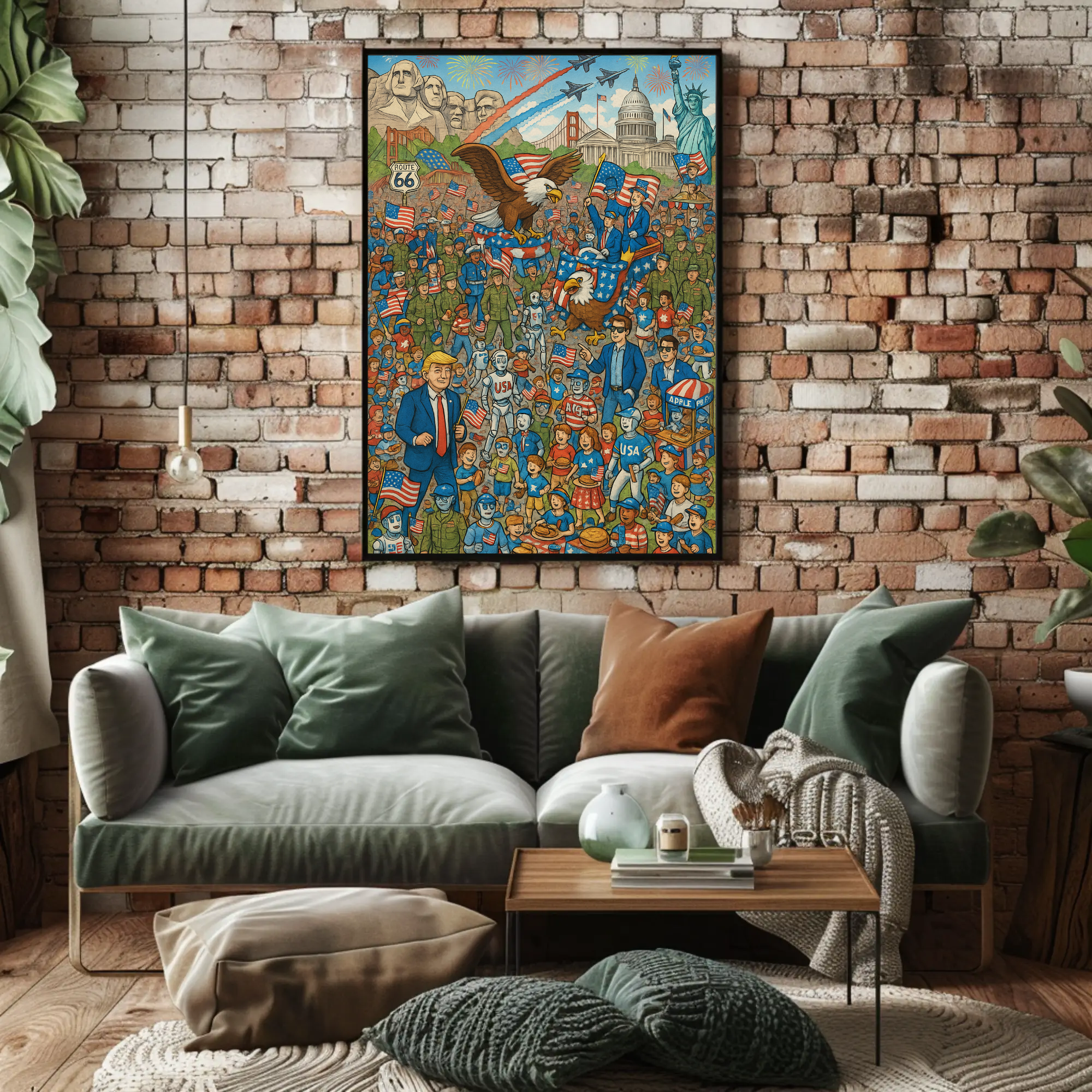 American Spirit Icons Celebrative Cultural or Heritage Poster PosterGoat