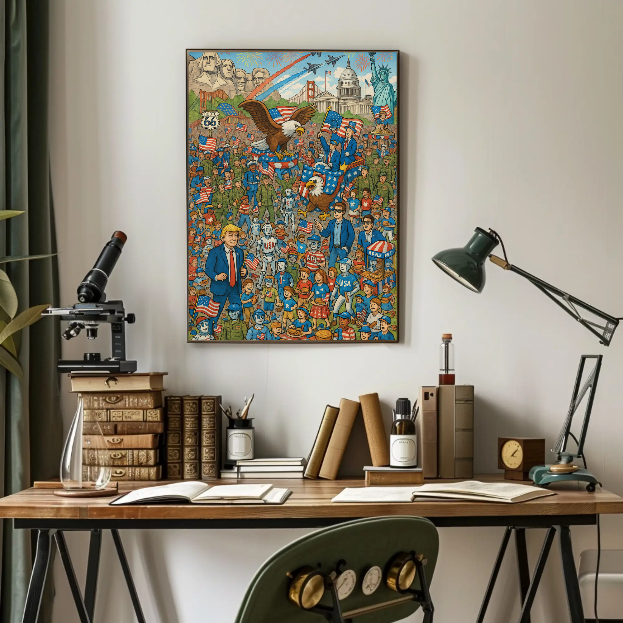 American Spirit Icons Celebrative Cultural or Heritage Poster PosterGoat