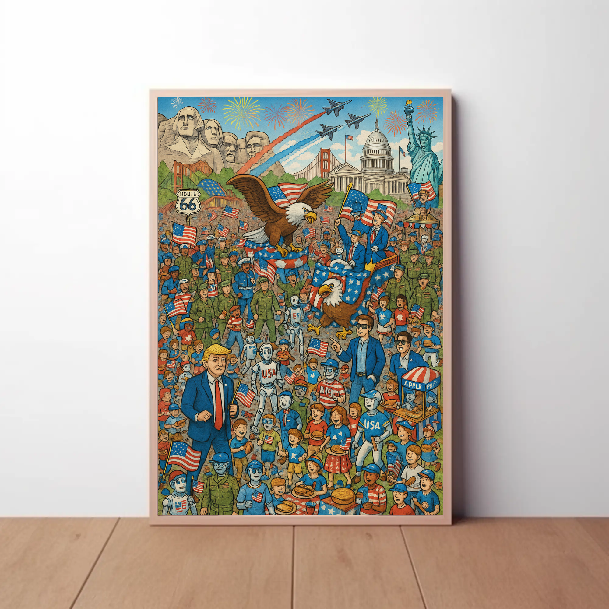 American Spirit Icons Celebrative Cultural or Heritage Poster PosterGoat