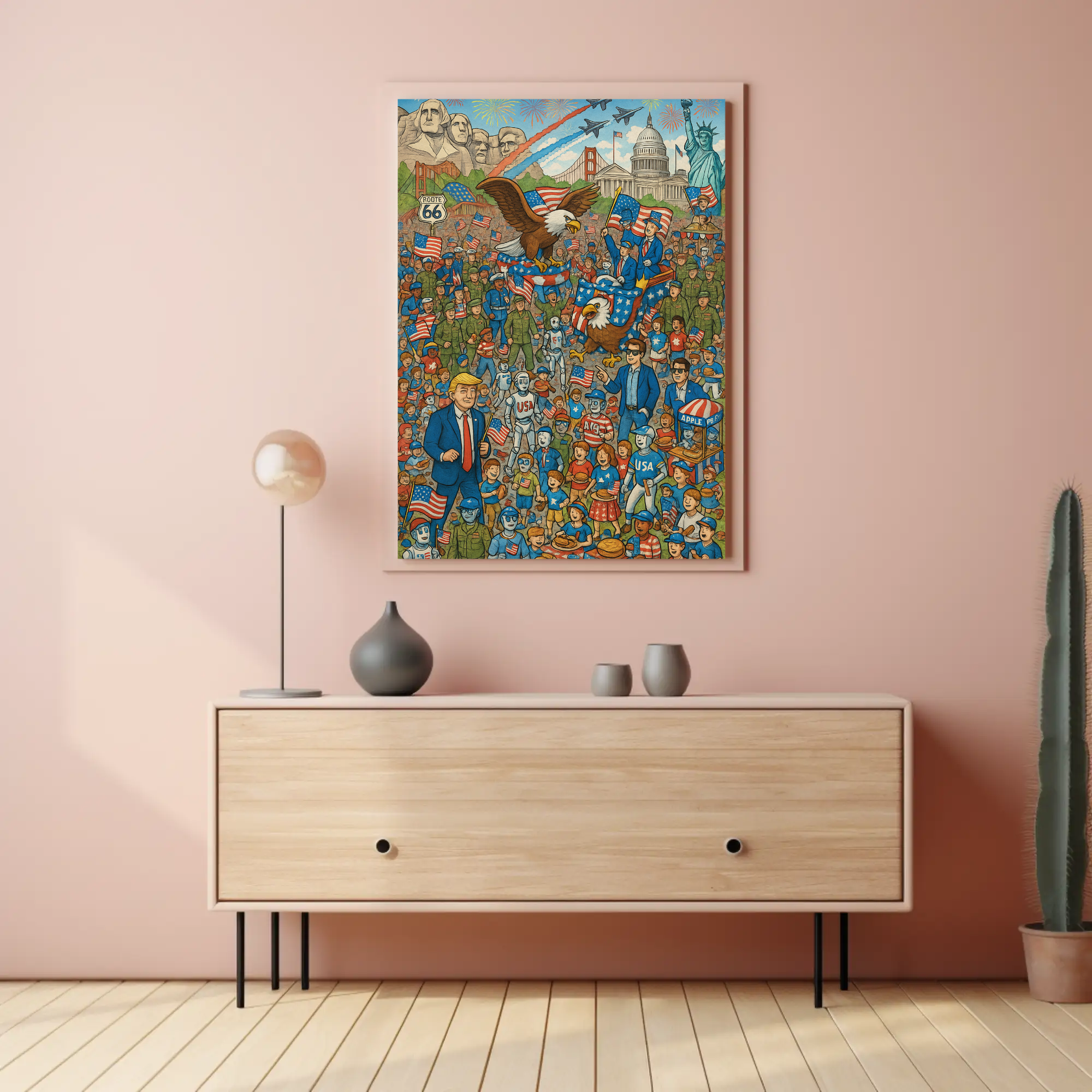 American Spirit Icons Celebrative Cultural or Heritage Poster PosterGoat