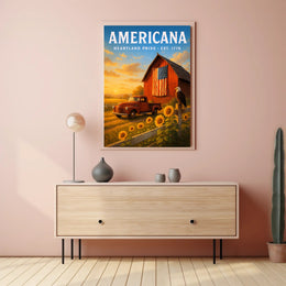 Americana Heartland Poster PosterGoat