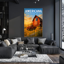 Americana Heartland Poster PosterGoat
