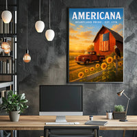 Americana Heartland Poster PosterGoat