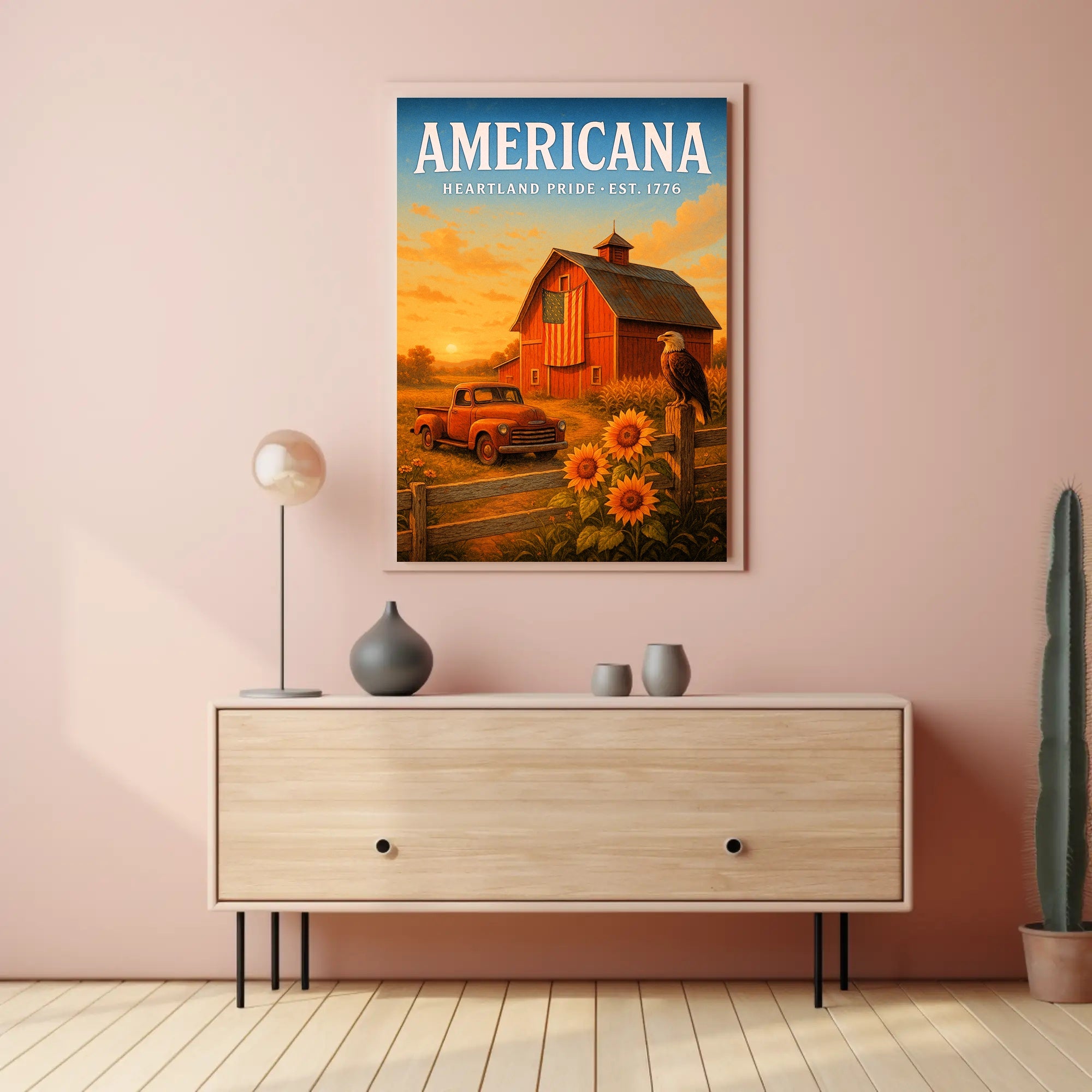 Americana Heartland Pride Poster PosterGoat