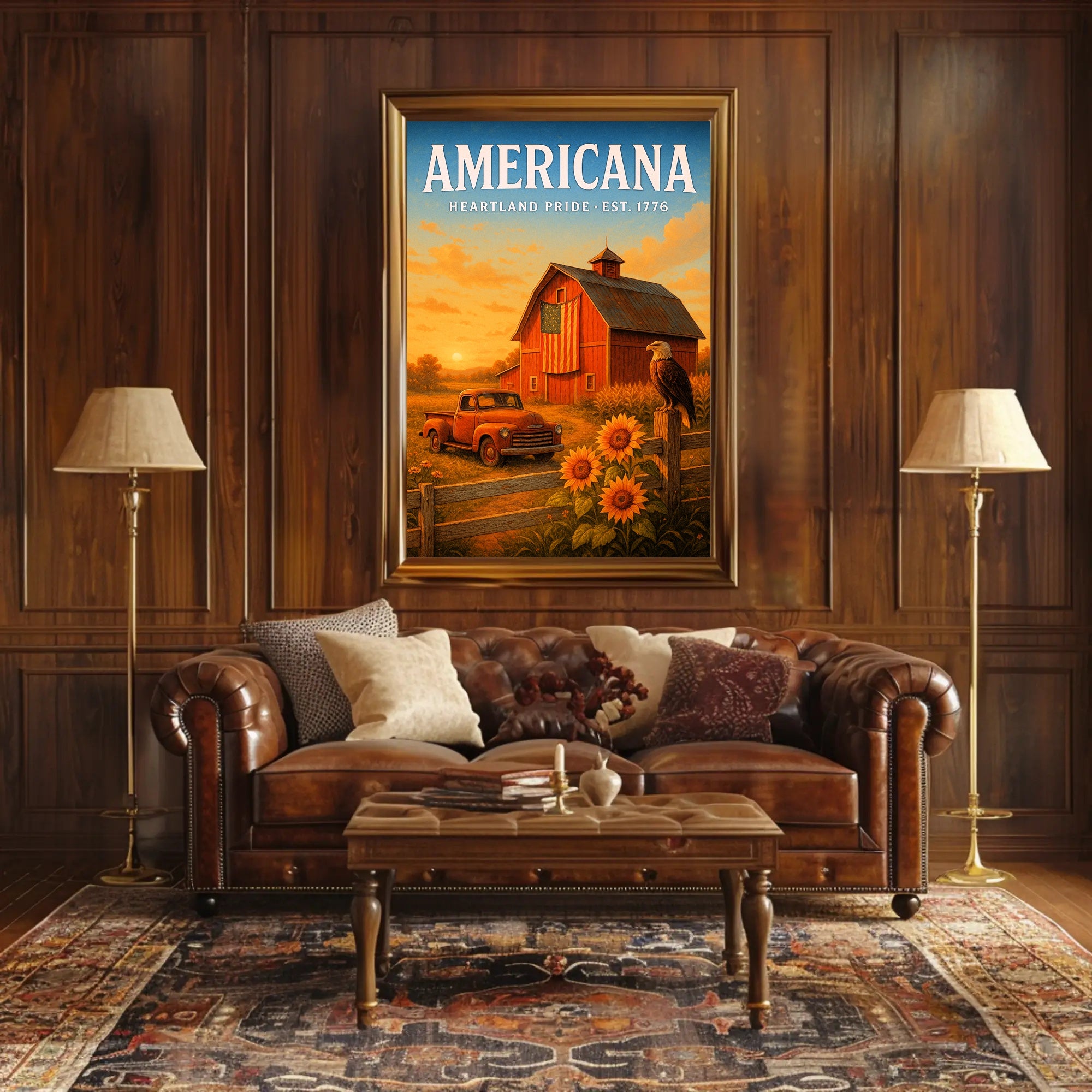 Americana Heartland Pride Poster PosterGoat