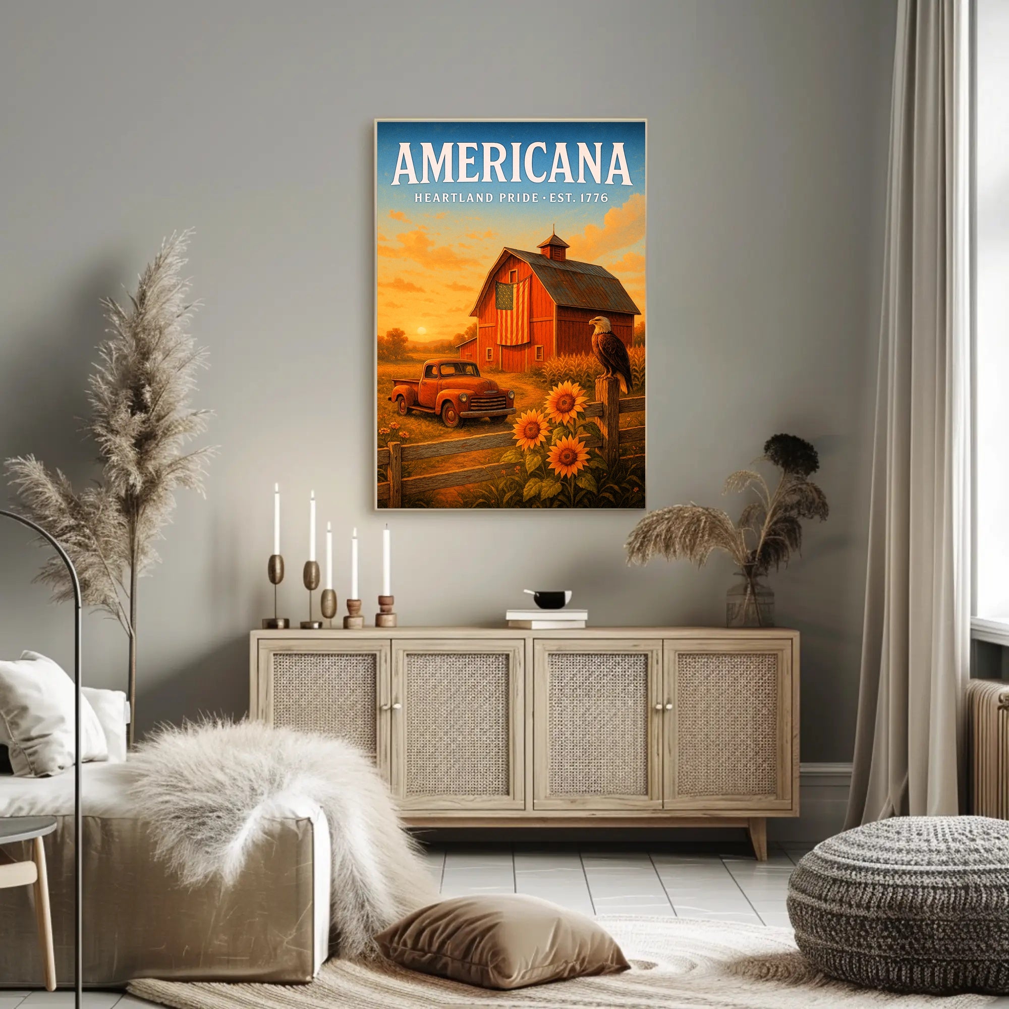 Americana Heartland Pride Poster PosterGoat