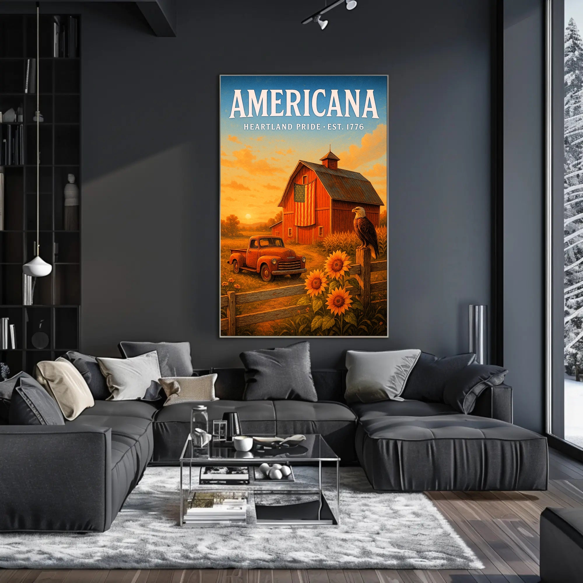 Americana Heartland Pride Poster PosterGoat