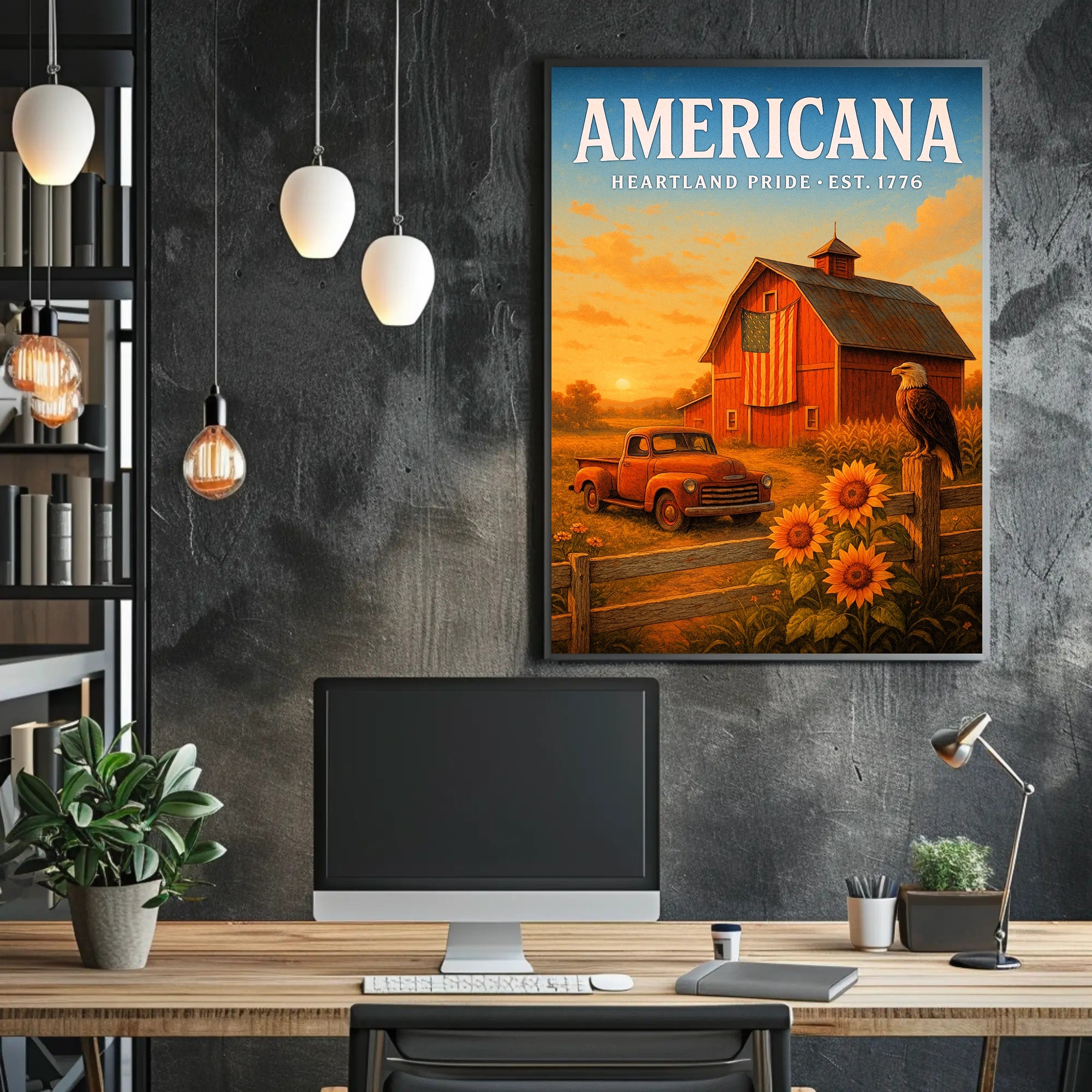 Americana Heartland Pride Poster PosterGoat
