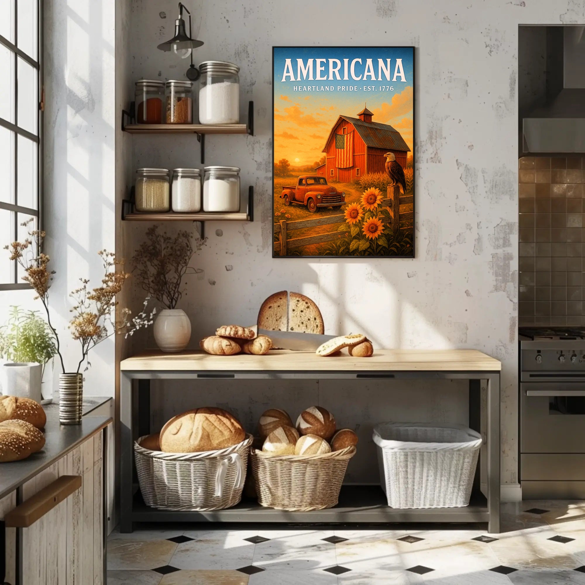 Americana Heartland Pride Poster PosterGoat
