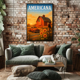 Americana Heartland Pride Poster PosterGoat