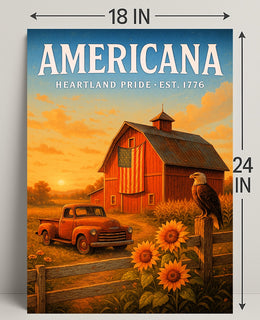 Americana Heartland Pride Poster PosterGoat