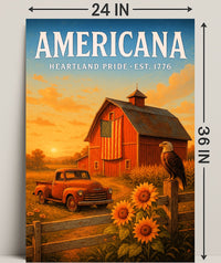 Americana Heartland Pride Poster PosterGoat
