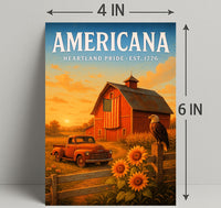 Americana Heartland Pride Poster PosterGoat
