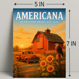 Americana Heartland Pride Poster PosterGoat