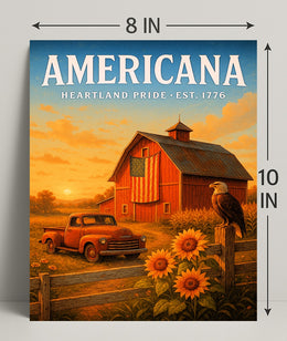 Americana Heartland Pride Poster PosterGoat