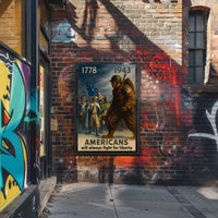Americans Fight for Liberty Historical Poster PosterGoat